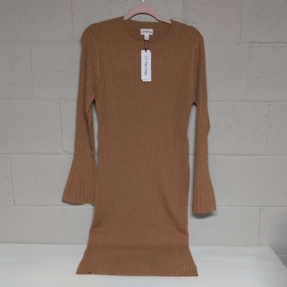 The Drop Renata Rib Midi Sweater Dress, Large, NWT, Minimalist Chic - Picture 4 of 10